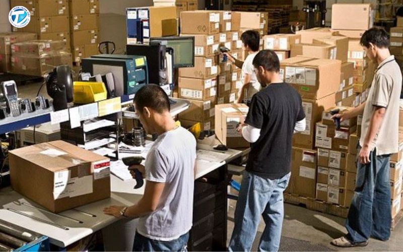 Thực tập sinh logistics sẽ được hướng dẫn cách kiểm tra thông tin hàng hóa